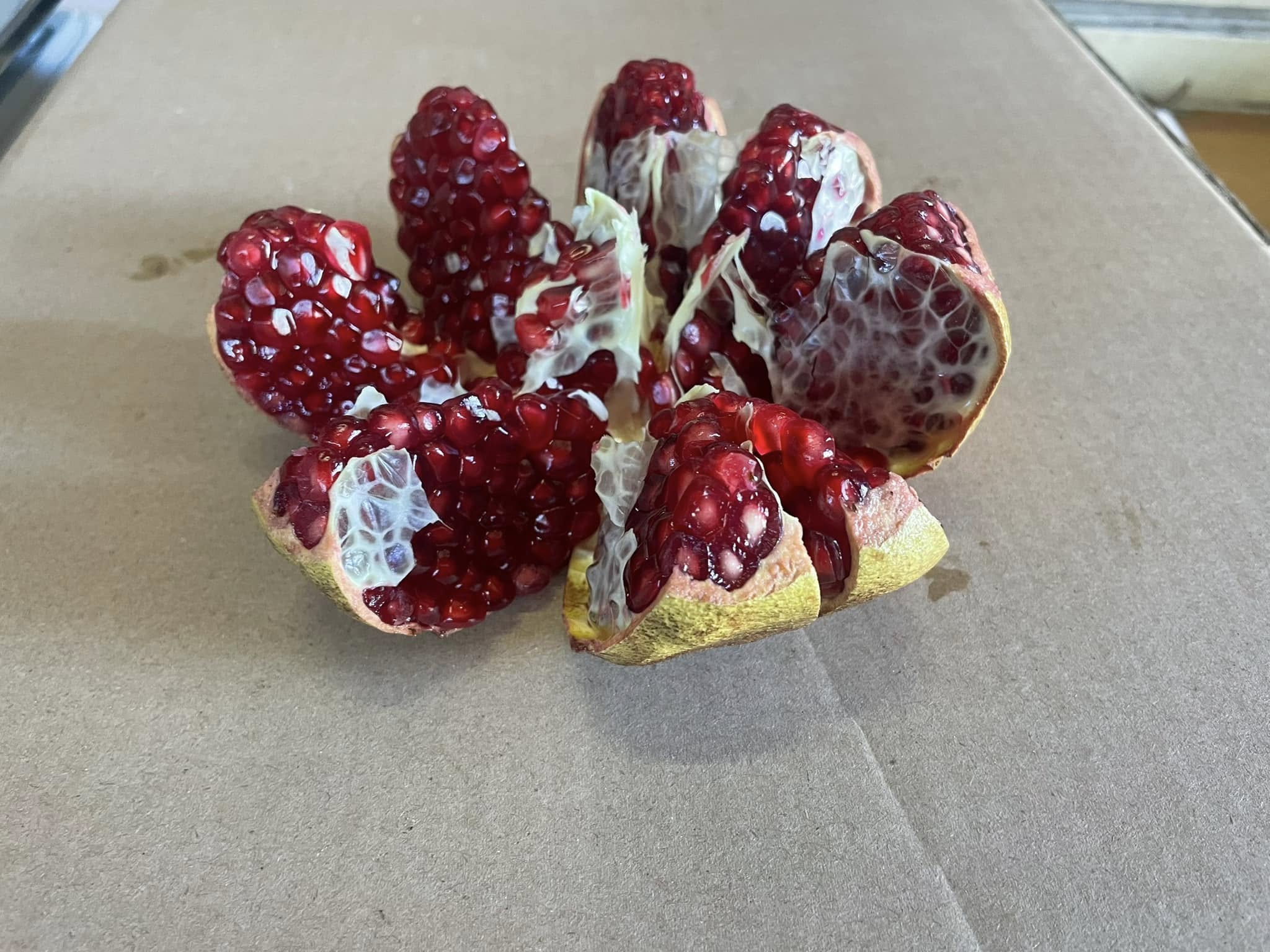 Geöffneter Granatapfel